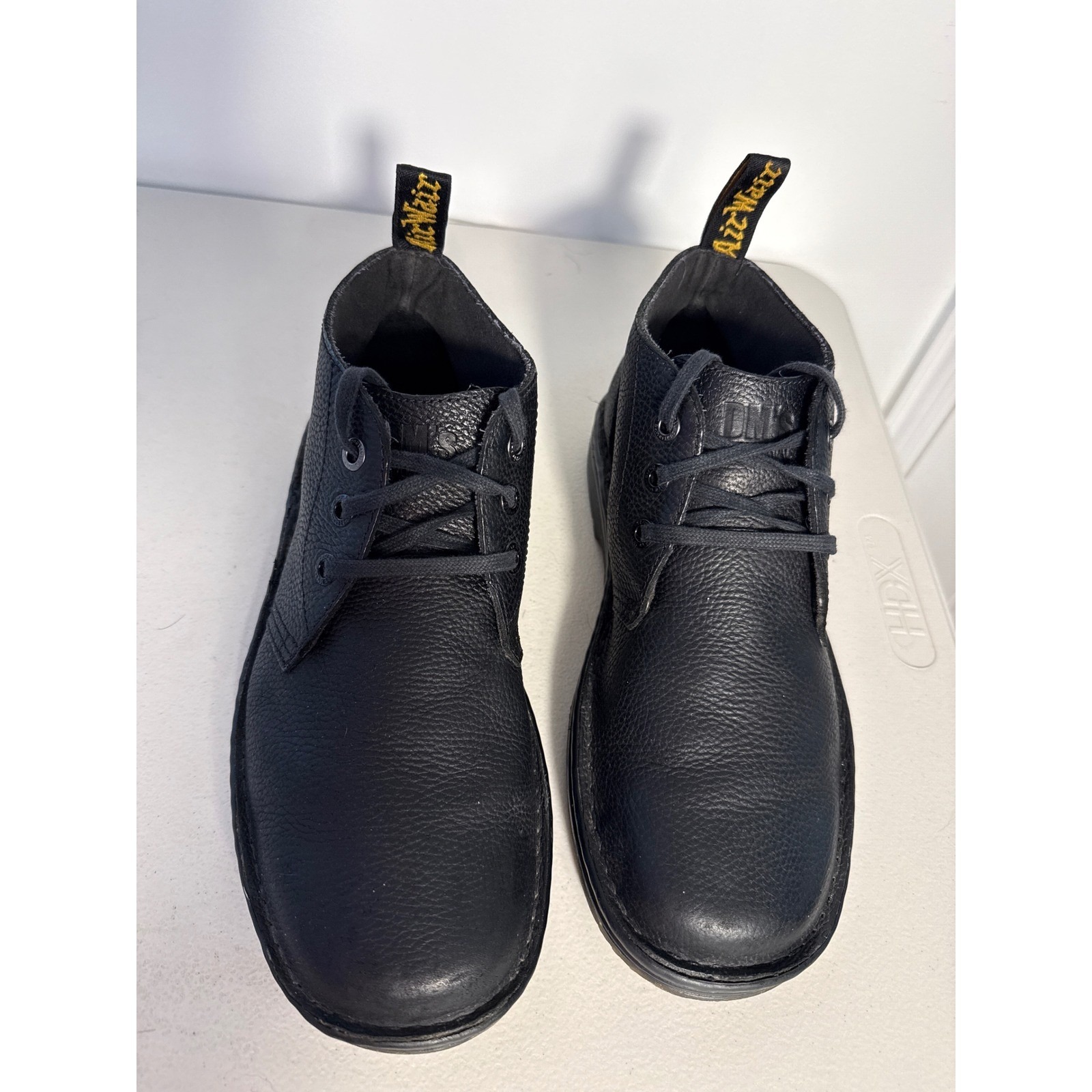 Dr. Martens Cabrillo Black Leather Chukka Desert Boot Men Slip Resistant Sole 11